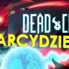 Postać z gry Dead Cells, arcydzieło gatunku rogue like, trzymająca niebieską kulę energii.