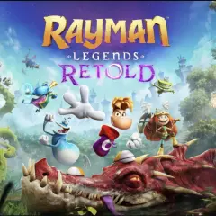 Rayman i jego przyjaciele walczą ze smokiem w świecie Rayman Legends Retold.