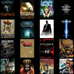 Kolekcja okładek gier, w tym Metal Gear Solid, Gothic, Mafia, Metroid Prime, Silent Hill 2, Hitman 2, Star Wars: Knights of the Old Republic, Call of Duty, Zelda: Wind Waker, Half-Life 2, które z pewnością należą do najlepszych gier wszechczasów.