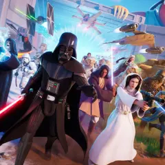 Darth Vader, Leia, Chewbacca i inni bohaterowie Gwiezdnych Wojen walczą w świecie Fortnite, który powstał w 2017 roku.