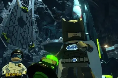 Dwóch bohaterów z gry Lego Batman, gotowych do akcji. To jedne z najlepszych gier Lego!
