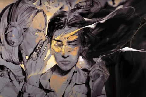 Mroczne szepty i wewnętrzne monologi, jak w Disco Elysium 2, rozdzierają umysł postaci.