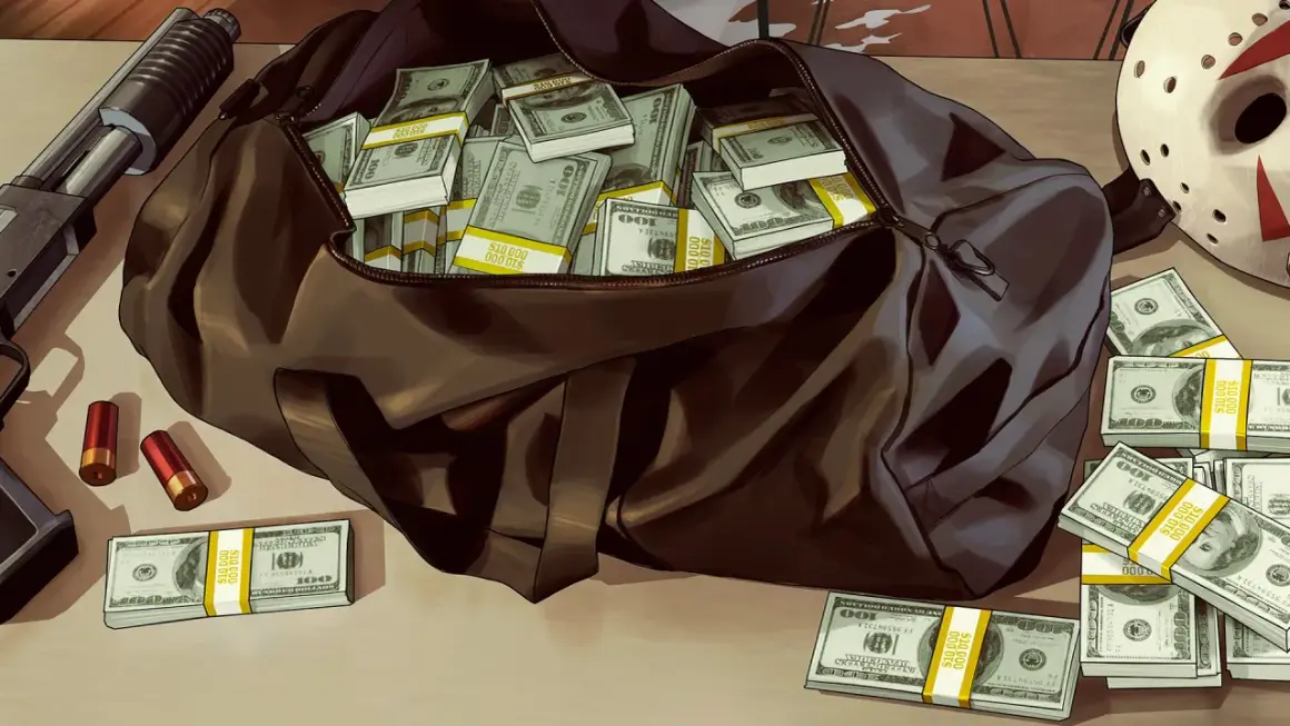Torba pełna pieniędzy, broń i maska. Zastanawiasz się, ile będzie ważyć GTA 6?