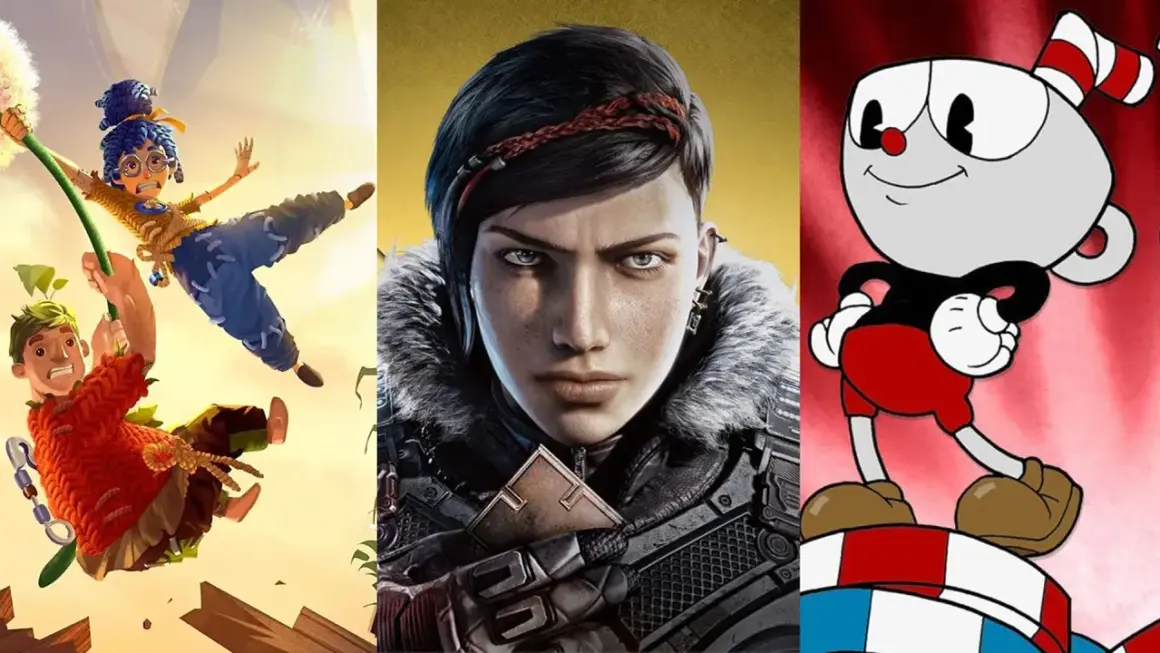 Postacie z gier "It Takes Two", "Gears 5" i "Cuphead" - idealne do wspólnej zabawy, czyli gry coop.