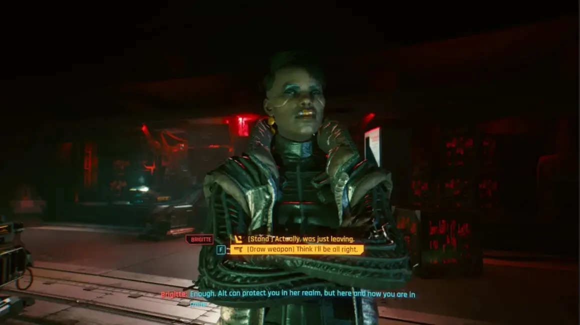 Cyberpunkowy wybór: Brigitte oferuje pomoc, ale czy warto zaufać jej wzorowi?