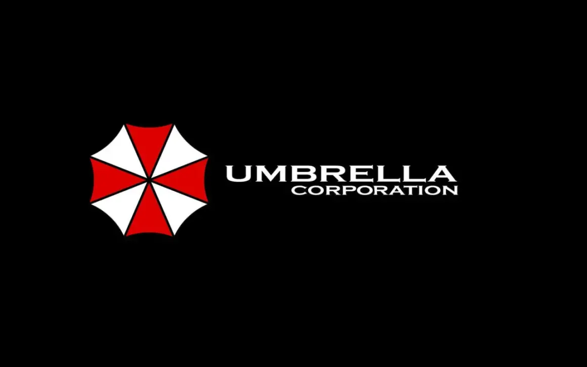Logo Umbrella Corporation, symbolizujące potęgę i tajemnicę tej korporacji.