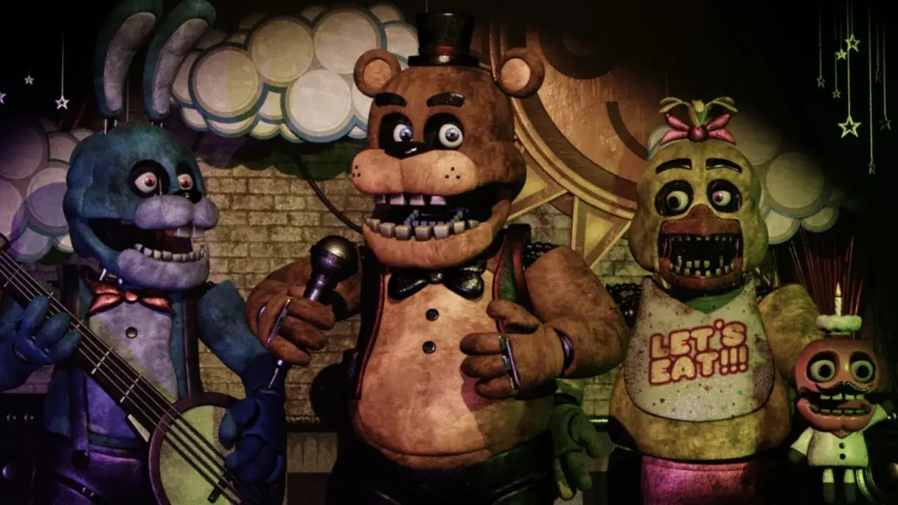 Freddy Fazbear i jego przyjaciele, animatroniki z Freddy Fazbear's Pizza, przygotowują się do występu.