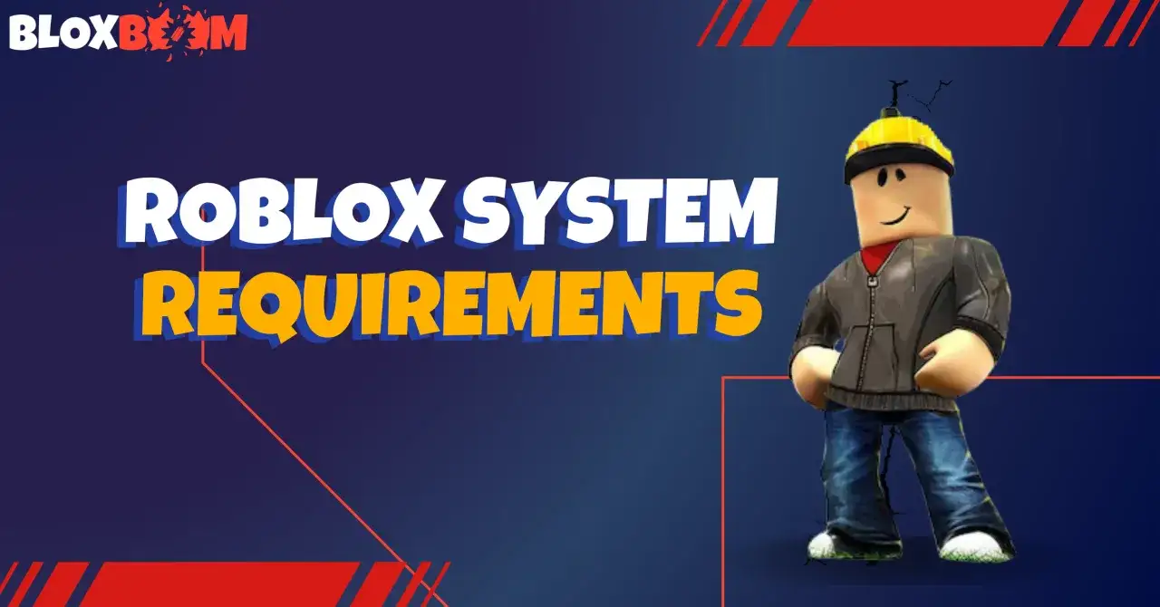 Roblox system requirements: poznaj, co jest potrzebne, by grać w Roblox. Postać w żółtym kasku i kurtce.