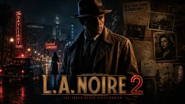 Detektyw w deszczowym LA, nocą, wśród neonów i policyjnych syren. Czy rozwiąże zagadkę morderstwa w L.A. Noire 2?