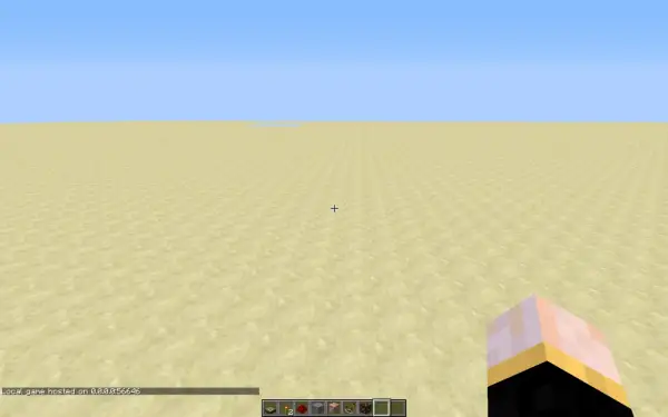 Pustkowie w Minecraft, gdzie można grać z przyjaciółmi przez Hamachi.