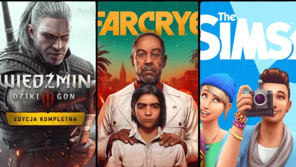 Wiedźmin, Far Cry i The Sims – różnorodne rodzaje gier, od epickich RPG po symulacje życia.